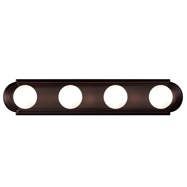 Essentials 4-Light 24 Wide Oil Rubbed Bronze Vanity Light